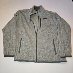 Patagonia Jacket Mens XL Stonewash Grey Full Zip Better Sweater Fleece